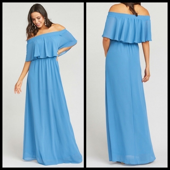 💕SHOW ME YOUR MUMU💕 Chiffon Ruffle Maxi Dress - Picture 3 of 8